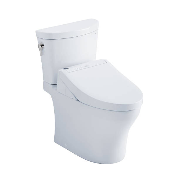 TOTO 1.28 GPF Elongated Chair Height Floor Mounted One-Piece Toilet ...